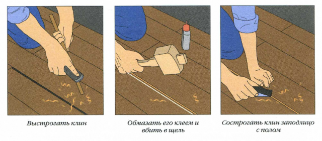 Ремонт деревянных полов в квартире своими руками