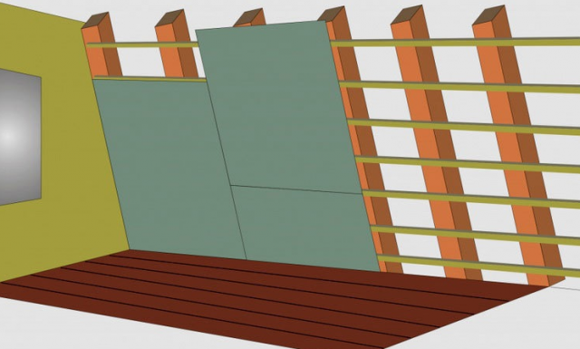 Как обшить мансарду гипсокартоном: обрешетка и отделка своими руками