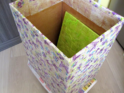Ящик для белья из картона и бумажных салфеток, фото № 21