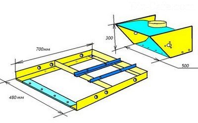  Чертеж рамы снегоуборщика