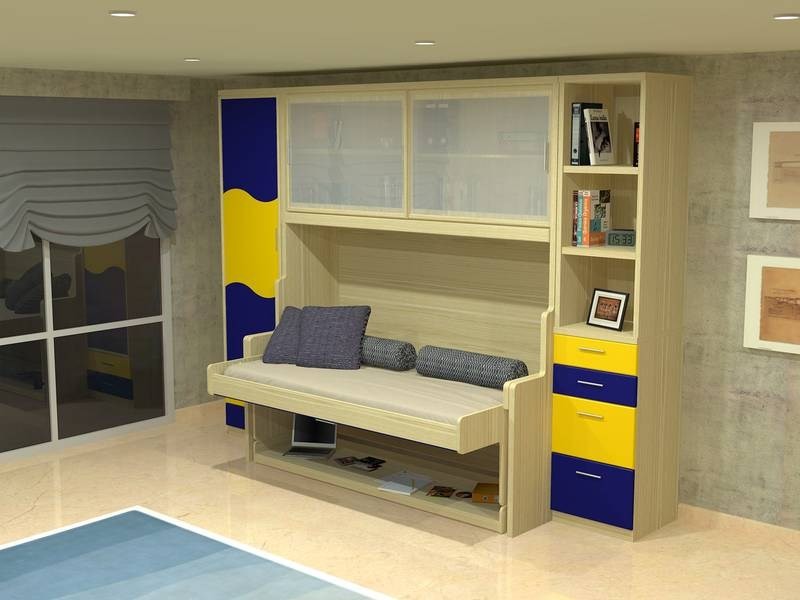 Оформление детской комнаты учебный стол становится кроватью