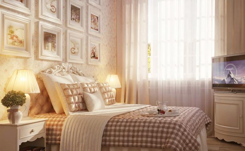 спальня в стиле прованс декор фото
