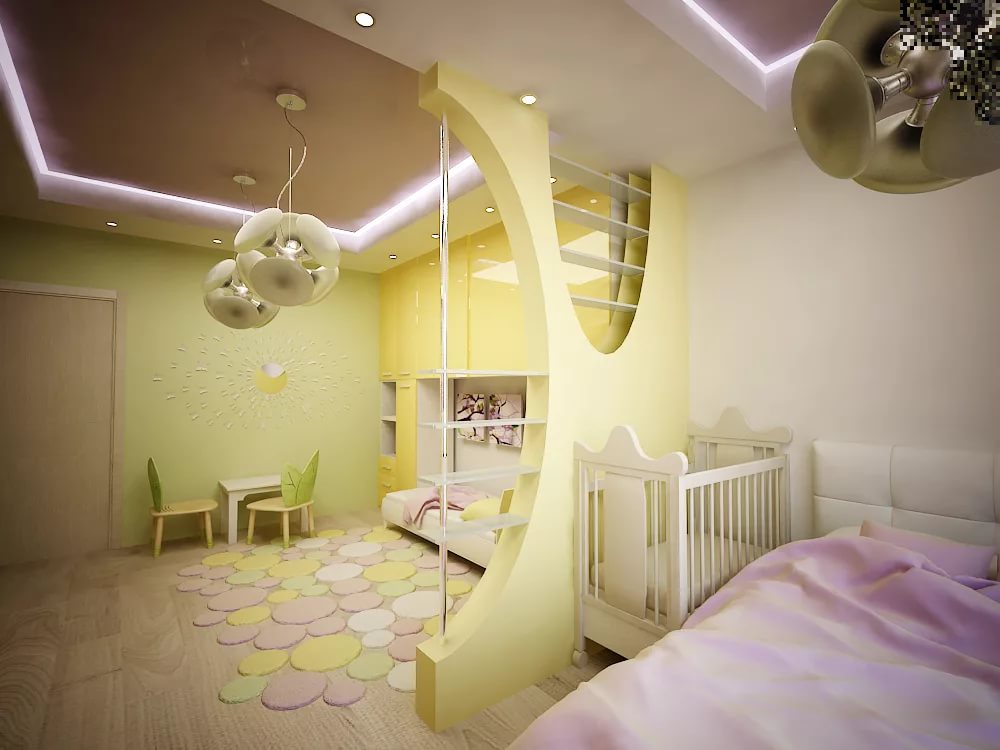 спальня и детская в одной комнате идеи обзор