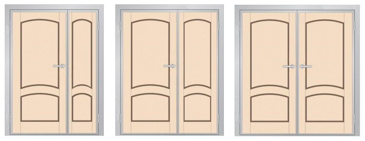 Пропорции спаренных дверей