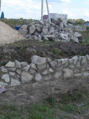 Фундамент из бутового камня: кладка каменного фундамента из бута своими руками с фото и видео