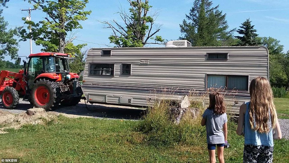 Looking back: The go-getter bought the old RV from a neighbor who was selling it for $500. She negotiated the price down to $40, telling him that was all she had in her bank account