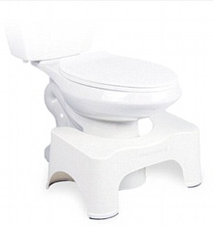 Squatty Potty, was designed to help pass faeces easily from the colon and out of the rectum