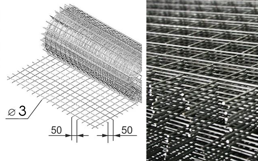 Размеры кладочной сетки