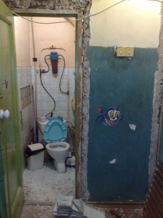 фото:Бюджетный ремонт туалета