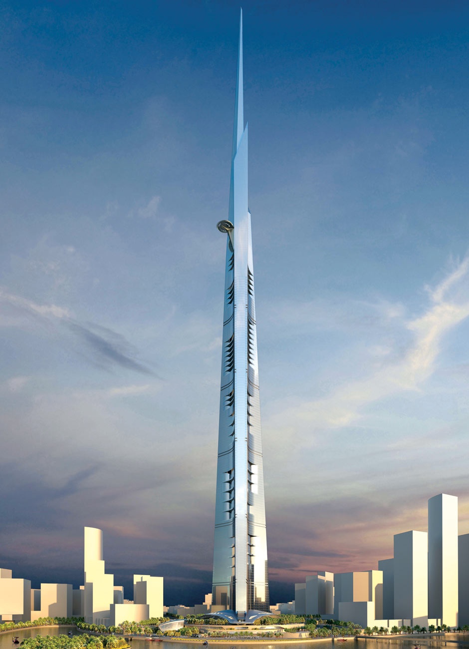 Artist impression of the Kingdom Tower in Jeddah, which aims to be the world"s tallest building