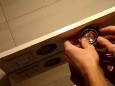 Как заменить лампочку, встроенную в шкафчик (подсветка на кухне)