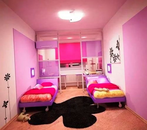 дизайн детской комнаты для девочек 3