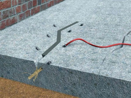 Инъекция эпоксидной смолой бетонной стяжки