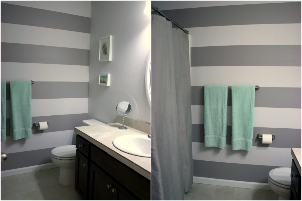покраска стены в ванной комнате