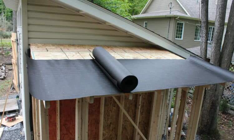 Installing Roofing Felt