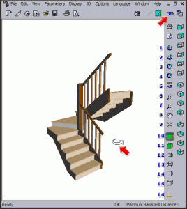 3D проект лестницы в программе Stair Designer