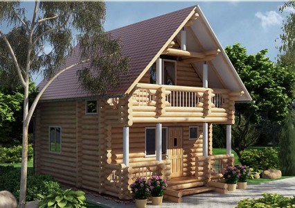 проект деревянного гостевого дома с баней
