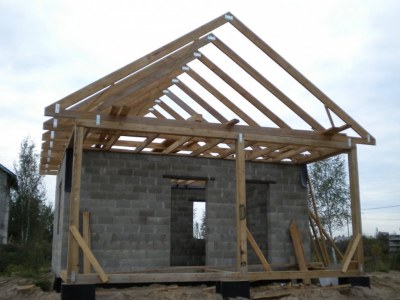 строительство дома из шлакоблока