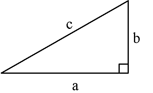 Длину косоура можно рассчитать по сторонам треугольника