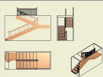 П-образная лестница: виды, расчет и изготовление