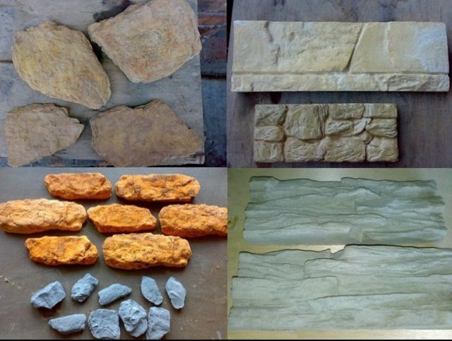 Различные типы искусственных камней