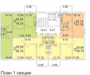 Планировка модификации 111-121