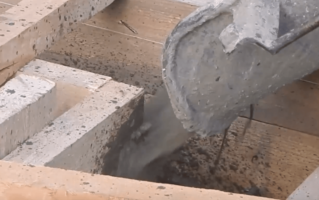 Заливаем бетон 