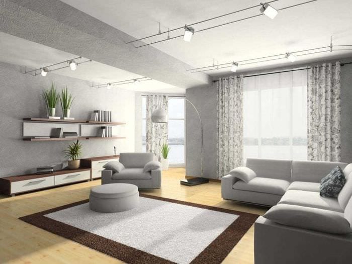 сочетание яркого серого в дизайне квартиры с другими цветами