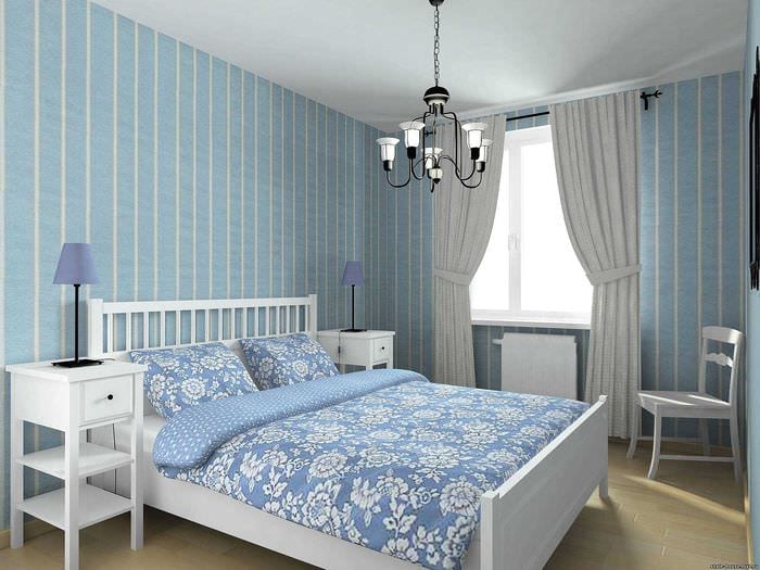 идея использования яркого голубого цвета в дизайне комнаты