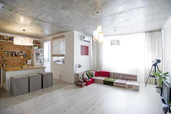 Потолок в лофт квартире: Потолок в стиле лофт в интерьере: чем его .